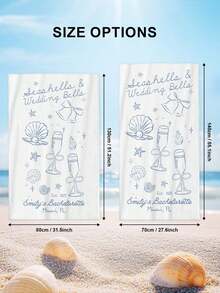 1 Khăn tắm biển in tên theo yêu cầu, Khăn tắm biển in tên cá nhân, Khăn tắm hồ bơi cá nhân, Khăn tắm biển cá nhân, Khăn tắm cá nhân, Khăn quà tặng, 70*140cm, Khăn tắm biển kết hợp chữ cái, Thích hợp cho tiệc độc thân, du lịch, kỳ nghỉ, đồ dùng du lịch. - trắng - Xem 8