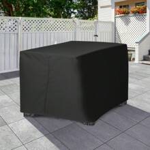 210D Heavy Duty Waterproof Outdoor Covers With Adjustable Drawstring,Coffee Table Covers For Living Room, Garden, Balcony, Terrace Furniture