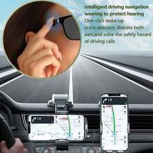 Lunettes de soleil Bluetooth GS08, charge magnétique, musique et appels en conduite, lunettes de soleil polarisées anti-lumière bleue, contrôle tactile