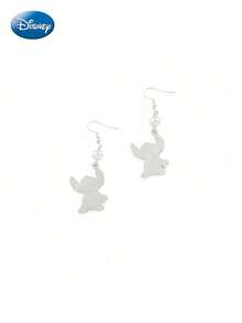 2PCS Disney Officially Licensed Lilo & Stitch Jewelry Cute Cartoon Earrings Fashion Accessories Perfect Thanksgiving Christmas Holiday Birthday Gifts For Friends And Family Collectible Cute Jewelry For Women Girl