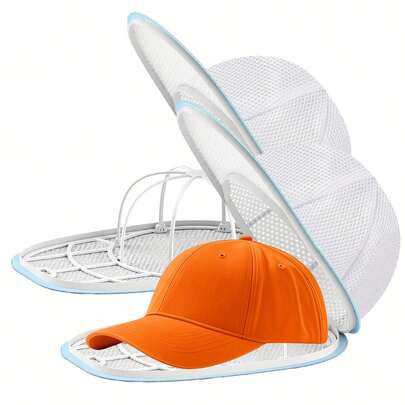 1pc Washing Bag, Hat Washing Bag+Holder, Hat Protector, Washing Machine Hat Cleaning Cage, Hat Cleaning Machine With Mesh Bag, Baseball Cap Cleaning Cap/Cleaning Protection Cage, Suitable For Cleaning Various Hats
