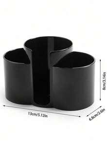 1Pc Clear Swab Dispenser Holder, Bathroom Container 3 Section Swab And Makeup Pad Holder, Dressing Table Organizer For Swabs, Pads, Dental Floss - Multicolor - View 14