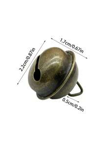 5pcs/10pcs 22mm Antique Brass Bells - Perfect For Party Decorations, Home Decor, Halloween And Christmas Tree Ornaments