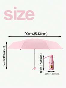 1PC Compact Ultra Lightweight Umbrella Women's UV Protection UPF50+ Sun Rain Dual-Use Portable Mini Travel Umbrella Multiple Colors For Outdoor Festival School Office Home Back To School Summer Autumn Rain Gear Decor