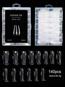 Reusable Crystal Nail Membrane, Eagle Claw Shaped, Quick Extension, Painless Crystal Nail Gel Extension Fake Nails