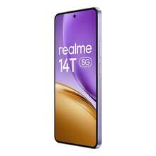 Realme 14T 5G 智慧型手機 8GB+256GB，6.67 吋 OLED 120Hz 螢幕，5000 萬像素後置相機，6000mAh 大電池，聯發科天璣 6300，8 核心手機，全球版，不含充電器 - 紫色 - 查看 5