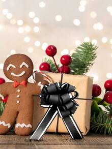 10pcs-Wedding Car Ribbon Pull Flower, Convenient Gift Packaging Decoration 3D White Flower, DIY Wedding Theme Bride Bridesmaid Wrist Decoration Flower, Curtain Tablecloth Gauze Tie Flower, Candy Bag Tie,Signboard Decoration Flower