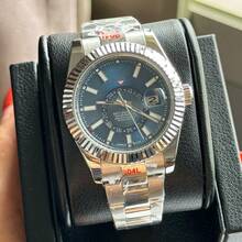 Factory Low Price Laojia Zong Aerospace Walker Watch Men's Business Fully Automatic Mechanical Watch Zhanxi Watch Manufacturer Wholesale - All Gold and White - View 2