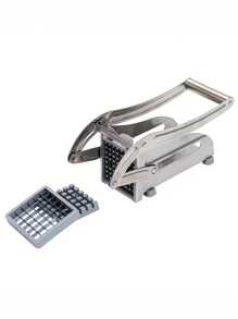 Stainless Steel Multifunctional Kitchen Mandoline Slicer - Manual Operation, Interchangeable Blades, Durable Food Preparation Tool For Fruits, Vegetables, French Fries, Onions, Potatoes, Carrots, Cucumbers - Easy To Clean And Store, Vegetable Slicer - Silver - View 12