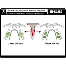 Protector bucal para labios MAXX/Might Football y protector de labios deportivo de alto impacto para adultos y jóvenes (correa incluida) (dos capas), sin funda (adulto 8+)) - 1 - Ver 4