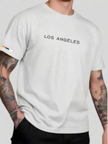 Kit 3 Men's T-Shirts Los Angeles Yarn 30.1 100% Cotton Shirt Comfortable Casual Blouse Various Colors