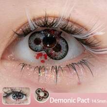 JeweLens Dicoria 角色扮演万圣节恐怖隐形眼镜 Crazy Mini Sclera Softlens 14.5mm 万圣节服装角色扮演