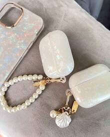 AirPod 4 Case AirPod Pro Case Protective Shell Cover W/ Keychain | Cute Birthday & Holiday Gift Set Accessories For Girls Women - 2個 AirPods 保護殼+蝴蝶 - 查看 1