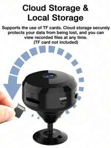 GENAI 1/2/4pcs Mini Spy Camera, 2.4G Wireless WiFi Hidden Camera 720P Full HD, Hidden Cameras With Motion Detection, Security Nanny Camera For Home/Office - Multicolor - View 4