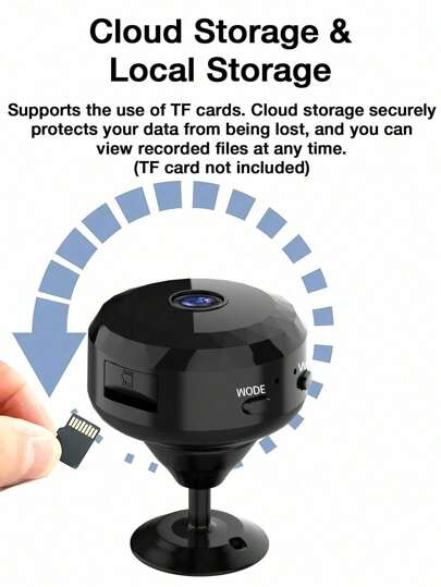 GENAI 1/2/ Mini Spy Camera, 2.4G Wireless WiFi Hidden Camera 720P Full HD, Cameras Motion Detection, Security Nanny Home/Office view 3