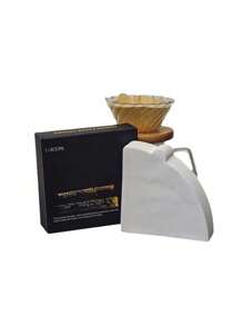 Hârtie de filtru pentru cafea V01, 50/100 bucăți, hârtie de filtru în formă de V, hârtie de filtru naturală pură, nealbită, potrivită pentru filtre de cafea și ceai, utilizată pentru filtrarea impurităților din cafea