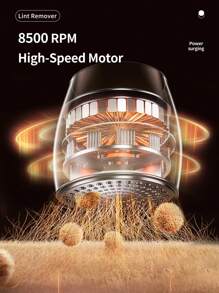 Rechargeable Fabric Shaver | 3-Speed Lint Remover For Clothes & Furniture | Eliminates Fuzz & Pilling | Electric Lint Shaver With LED Display & Type-C Fast Charging Port - 彩色 - 查看 6