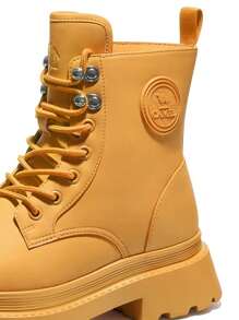 CAMEL CROWN 女士休闲鞋，秋冬时尚靴，防滑防水女靴，工作靴，高帮休闲鞋。