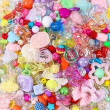 40g Mixed Acrylic Craft Beads DIY Jewelry Making Kit, Suitable For Making Bracelets, Necklaces, Various Shapes And Colors Available - Multicolor - View 16