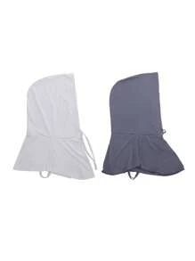 1/2 Peças Balaclava Unissex de Seda de Gelo, Sensação Refrescante, Máscara Facial Completa Respirável, Proteção Solar, Chapéu Protetor Respirável e Elástico, Gola Tubular para Pesca, Surfe e Esqui