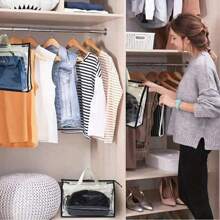 1pc Clear Handbag Storage Organizer Dust Cover Bags, 5 Sizes Transparent Purse Protector Storage Bag With Zipper And Handle For Closet Shelf - Dustproof & Moistureproof, Gender Reveal Party, Perfect For Birthdays, Weddings, Parties, The Perfect Gift For Colleagues, Friends, And Family, Back To School - Transparent - View 4