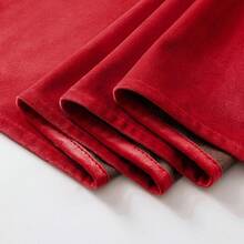 2 Panels Blackout Curtains Solid Soft Grommet Mustard Yellow Thermal Insulated Soundproof Room Darkening Curtains/Drapes/Panels Fall Living Room Bedroom 52 X 90 Inch - 紅色 - 查看 8