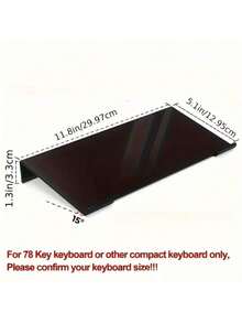 1pc Compact Desktop Lifter For Keyboard & Mini PC - Durable Plastic Space-Saving Stand (Uncharged/Mixed Color) - Ergonomic Workspace Organizer For Home/Office - Laptop Riser Accessory, Gaming Setup Essential, Minimalist Desk Solution, Wrist Support Helper, Cable Management Base