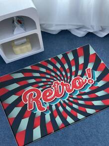 1 块圣诞老人圣诞地毯，适用于室内、室外和入口装饰 - 节日季节游戏地毯，适用于客厅、卧室和厨房 - 可洗家居装饰地毯、客厅地毯、地毯、客厅区域地毯、区域小地毯、垫子、家居装饰、大客厅地毯、圆形地毯、客厅家居装饰、房间装饰、可洗地毯，适用于派对装饰，提升家居风格，增添节日魅力的必备装饰