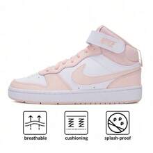 Nike Girls' Casual Sneakers, Minimalist & Practical Multipurpose Kids Shoes CD7782-122 - White/Echo Pink - View 1