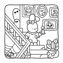 (96 Pages/225g) Thrilling Fun: Adult And Teen Coloring Book, Featuring Cute Yet Eerie Characters, Creating A Relaxing And Comfortable Atmosphere To Help You Unwind And Relieve Stress (Thrilling - Cute - Simple Coloring) - Multicolor - View 3