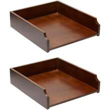 Hall Trees - Drewniana teczka na listy A4, brązowa i 2 szt. - Zobacz 1