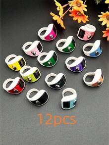 Contador de anillos portátil, contador de dedos electrónico, mini contador, contador de color de caramelo de dos tonos, adecuado para deportes al aire otros usuarios, ligero y portátil, escenarios de uso versátiles, aplicable para recitación, conteo de oraciones / 1 cuerda/12 cuerdas de cuentas de oración islámicas, 99 cuentas de perlas de vidrio falso, adecuado para pulseras de oración y alabanza árabe, estilo con borla, se puede usar para el recuento de recitación de oraciones, uso diario y decoración - Multicolor - Ver 15