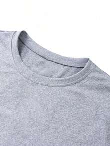 Men's Letter Print Casual Loose Short Sleeve T-Shirt