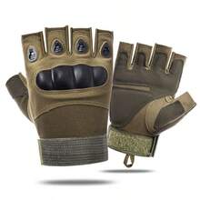 Half Finger Tactical Gloves, Outdoor Cycling Gloves, Sports Protective Cycling Gloves - 軍綠色 - 查看 7