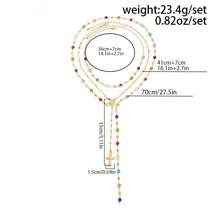 3pcs/Set Elegant Cross Rhinestone Pendant Necklace Set, Suitable For Women's Daily Wear