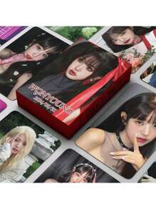 55张/92张/30张 Kpop (Vicky)/SKZ (DO IT)/BABYMONST/AESPA/KATSEYE/DILE/I.VE/TWICE/NMIXX 照片卡收藏套装 - 手工剪贴簿套装，K-Pop BLINK 生日礼物 | 卡套、书签套装、收藏卡、情人节礼物