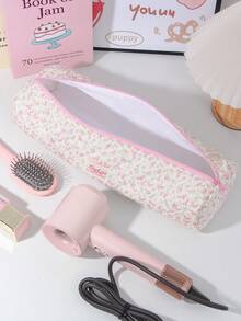 1 件 Ditsy 花卉印花绗缝吹风机收纳袋吹风机支架美发工具包便携式旅行收纳袋适用于吹风机、卷发器、直发器和其他造型工具的旅行收纳袋卷发器收纳袋旅行携带收纳袋家庭收纳大容量收纳旅行收纳情人节礼物妈妈礼物教师礼物返校礼物伴娘礼物旅行必需品邮轮必需品宿舍必需品 - 彩色 - 查看 8