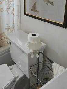 1 Stück 3D gedruckter einzigartiger Toilettenpapierhalter als Zeitungsrolle Begleiter, bringt in Ihr Badezimmer, geeignet für Büroräume