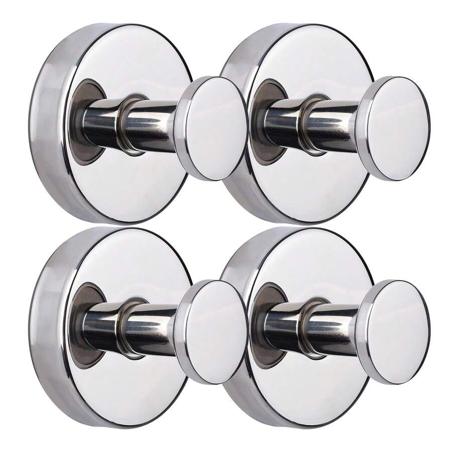 2/4 Pcs No Drill Suction Cup Hooks, Quality Suction Cup Hooks, Suction Cup Hooks For Shower, Towel, Coat, Robe For Hanging Up To 15 Lbs, Suction Cup Hooks For Shower Caddy, For Shower, Bathroom, Kitchen, Glass Door, Mirror - Ánh sáng rực rỡ - Xem 1