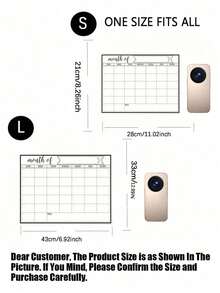 Lịch tủ lạnh từ tính có thể xóa khô, Lịch bảng trắng từ tính, Lịch kế hoạch gia đình hàng tháng, Lịch ghi nhớ thực đơn từ tính, Lịch tủ lạnh, Lịch từ tính có thể xóa, Trang trí nhà bếp, Lịch kế hoạch hàng tháng cho tủ lạnh, Phụ kiện tủ lạnh, Dùng để lập danh sách việc nhà và lên thực đơn (Nhiều kích cỡ), Bảng trắng - Nhiều màu - Xem 4