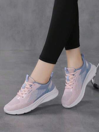 Summer New Multi-Color Casual Sports Shoes, Breathable Women Running Shoes, Comfortable Soft Student Campus Sneakers