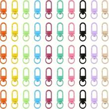 5/10/15/20/25/30/35/40/45/50pcs Metal Lobster Claw Clasp, Swivel Quick Snap Hook Keychain Findings For DIY Crafts, Keychain Making, Jewelry Making Accessories