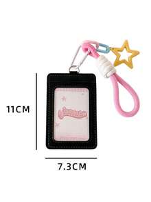 1 buah Dompet Kartu Kulit PU Transparan untuk Kembali ke Sekolah, Kartu Identitas, Kartu Makan, Kartu Kerja, Kartu Akses Pelajar, Kartu Kampus - MultiWarna - View 11