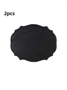 Tovaglietta in pelle lavabile, tovaglietta ovale in pelle rinforzata resistente al calore, tovaglietta impermeabile antiscivolo facile da pulire, adatta per decorazione di tavoli da cucina, caffè e ristorante