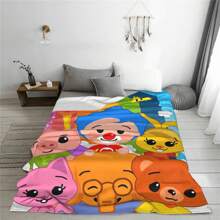 Clown Plims  Blanket Cover Flannel  Lightweight Thin Throw Blankets For Outdoor Travel Bedspread