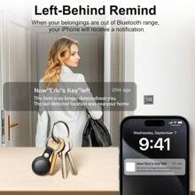 Mini Wireless Smart Itag GPS Tracker - Anti-Loss Locator Compatible With Apple Devices With Find My APP, Long Battery Life, Item Locator Finder For Pet, Car, Wallets, Bag, Key, Luggage With Real-Time Tracking, Anti-Lost Reminder, MFI Rated, Only For IOS