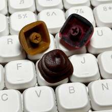 1 szt. Spersonalizowana i urocza klawiatura mechaniczna z symulacją parodii kupy, nakładki na klawisze z osią krzyżową, wysokość OEM, materiał ABS, starannie wykonany zamiennik klawisza ESC, prezent na akcesoria komputerowe DIY