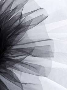 1pc Women's Exaggerated Clown Ruffled Multi-Layer Mesh False Collar For Dress For Christmas Decor