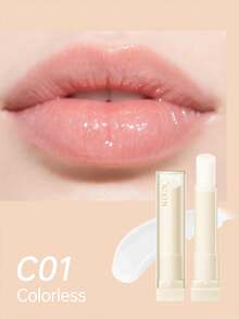 CATKIN 保湿变色润唇膏 - 自然粉色光泽或透明保湿润唇膏，适用于干燥的嘴唇，持久保湿，轻盈唇部护理 C01 - C01 - 查看 7