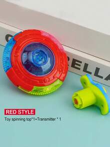 1pc Kids LED Light-Up Spinning Toy - UFO Flying Saucer/Gyroscope With Music, Fruit-Shaped/Winged UFO Flash Light Musical Top, Classic Retro Style, Novelty Flashy Creative Gyro, Suitable For Boys & Girls, Night Market Hot Wholesale - Multicolor - View 11